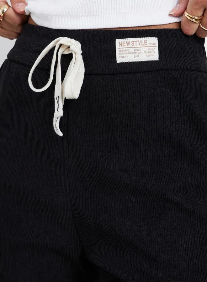 Styli Women Straight Leg Corduroy Pants