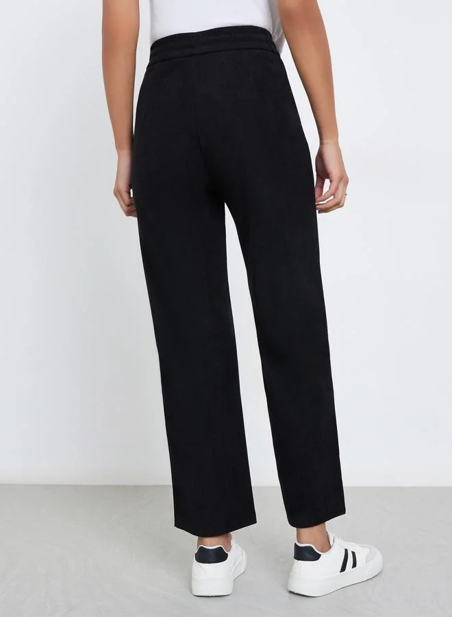 Styli Women Straight Leg Corduroy Pants