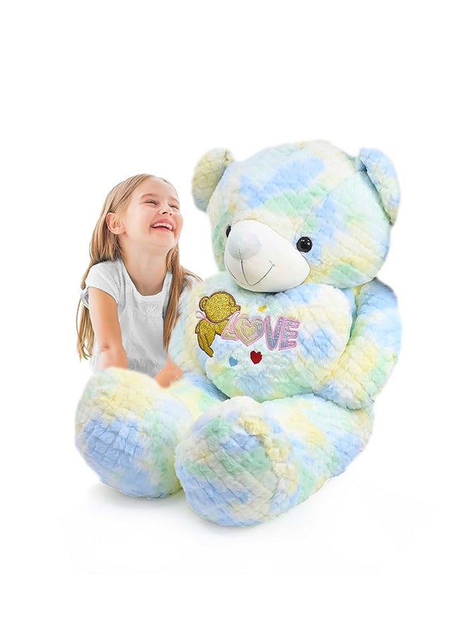 Toyland - Teddy Bear Toy with Holding Heart Shape for Girls Friend and Couples Anniversary Valentine and Birthday Gift (90CM,Green) - Image 1