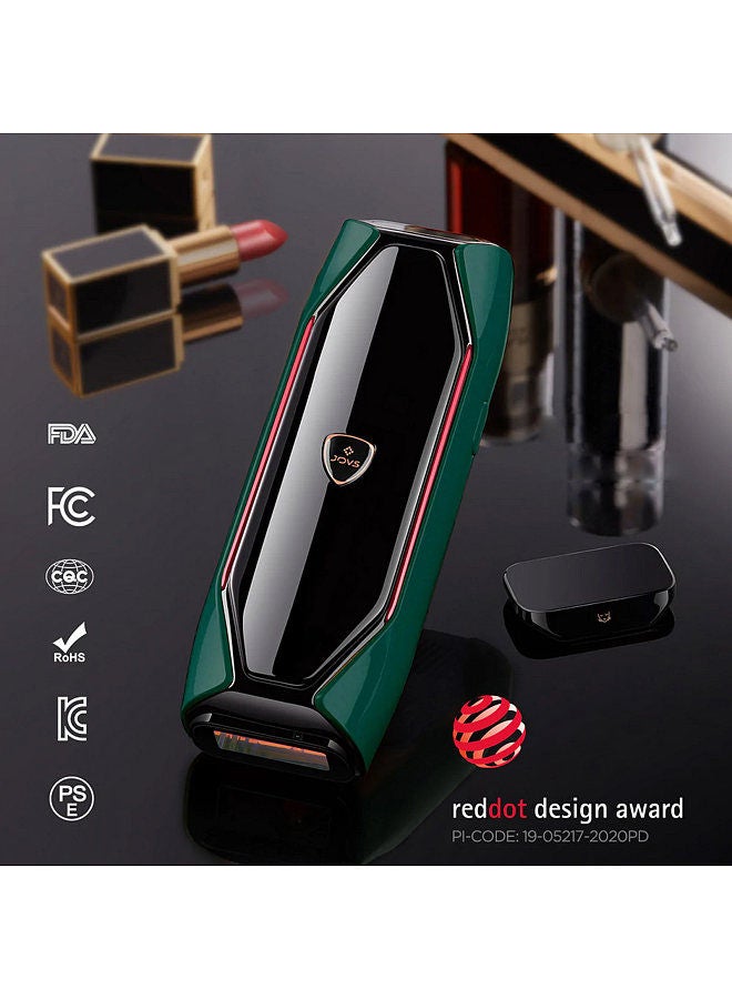 JOVS X IPL Hair Removal Device at-Home Permanent Painless Hair Remover Machine SR Skin Rejuvenation Unlimited Flashes with 41°F Sapphire Cooling System for Bikini Leg Arm Armpit Facial Hair