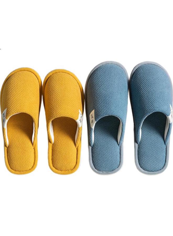 GUOLUOFEI Spring, Autumn And Winter Slippers For Men And Women, Indoor Home Slippers, Cotton Slippers, Gray, Size 40-41 - Image 3