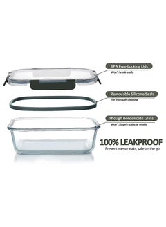 HOPHOP Premium 30-Piece Glass Food Storage Containers Set - Upgraded Snap Locking Lids  - Image 3