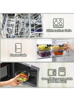 HOPHOP Premium 30-Piece Glass Food Storage Containers Set - Upgraded Snap Locking Lids  - Image 5