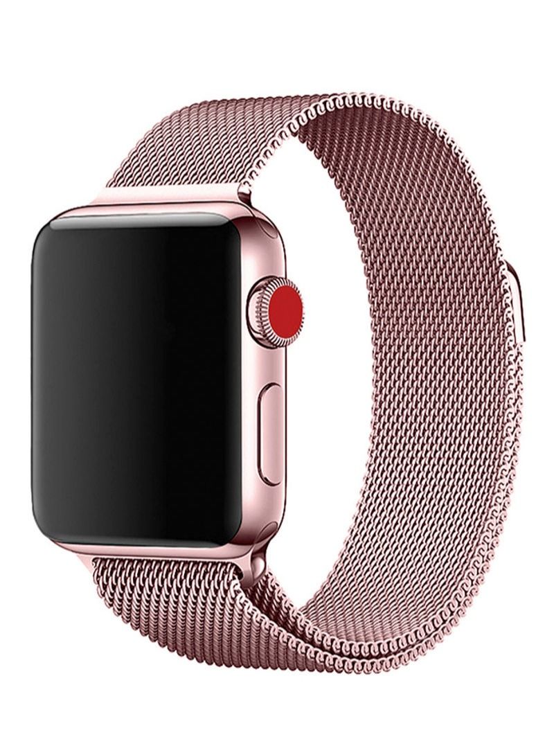 BORTONY Replacement Band For Apple Watch Series 1/2/3 38mm Rose  - Image 1