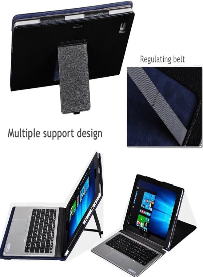 Case Compatible with HP Elite X2 1012 G2 12 inch The Lightweight Protective Cover Kickstand Leather Smart Premium PU Leather Cover for HP Elite X2 G2 - Image 2