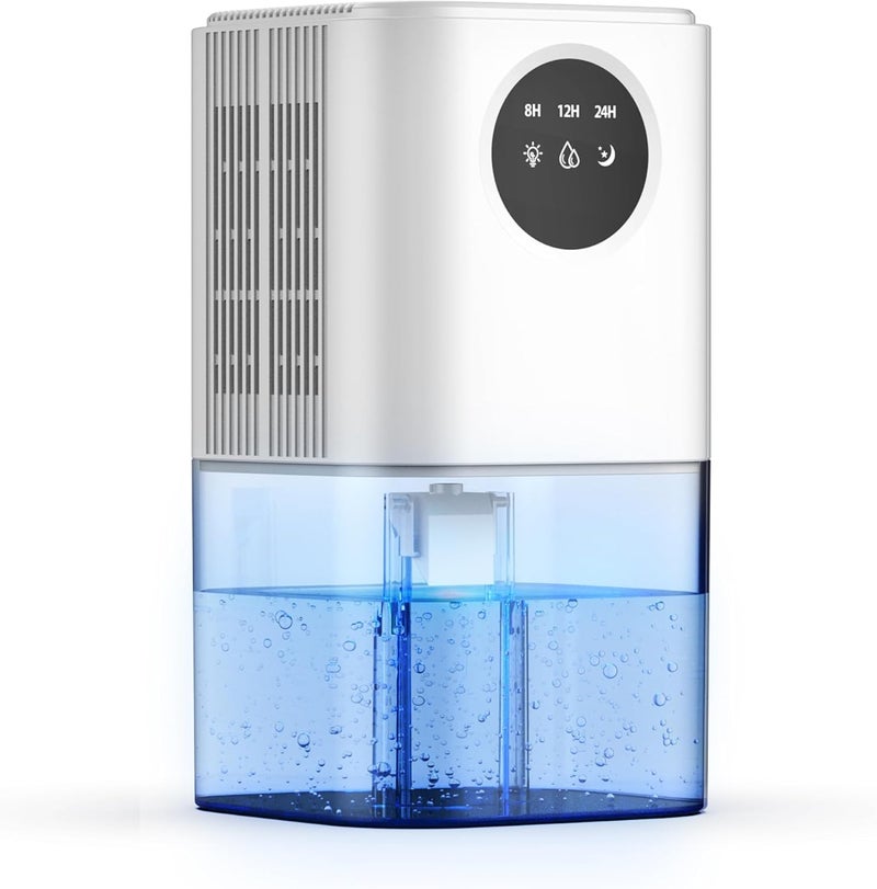 Techzere Electric Dehumidifier with Ambient Light 350ml/Day With 1700 ml Water Tank Capacity 45 Watts for Small Rooms & Spaces - Image 1