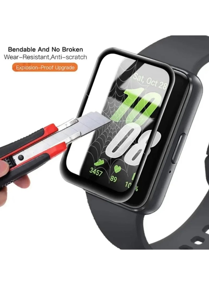 3pack 3D Protective Film For Samsung Galaxy Fit 3 Screen Protector Anti-scratch Soft Films For Galaxy Fit 3 Smartwatch Protector Films - Image 3
