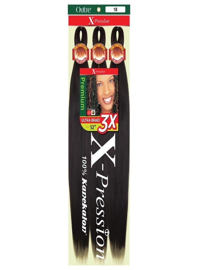 Outre X-Pression Braid - Pre Stretched Braid 52" 3X (3 Pack, M4/27/30) - Image 1
