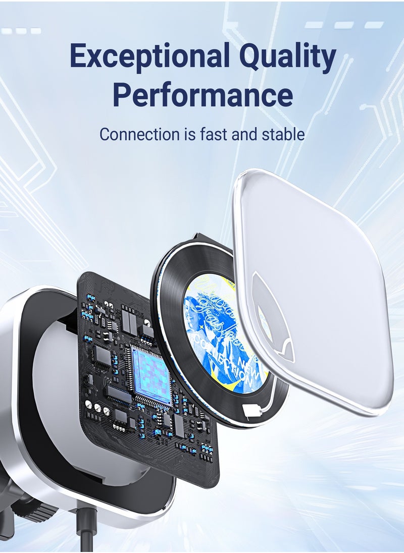 Ottocast - Wireless CarPlay Adapter with 1.6-Inch Screen, Wired to Wireless CarPlay Converter Compatible with Android & iOS, Multifunctional Display for Car Frame & Music Cover, Stable and Easy Connection, Fits 99% of Cars ﻿ ﻿ - Image 1