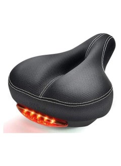 Alissa Bicycle Bike Seat with Back LED Light Waterproof Breathable Dual Spring Designed Fit Most Bikes  - Image 1