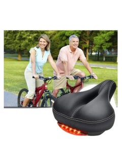 Alissa Bicycle Bike Seat with Back LED Light Waterproof Breathable Dual Spring Designed Fit Most Bikes  - Image 5