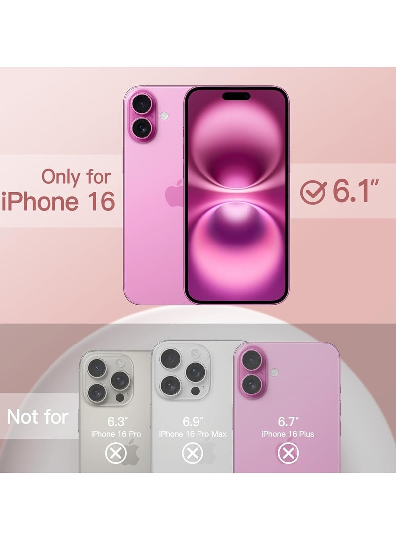 Silicone Case Compatible with iPhone 16, Slim Liquid Silicone, Layers of Soft Gel Rubber Shockproof, Protective Phone Case Cover with TPU Lining (Sand Pink) - Image 2