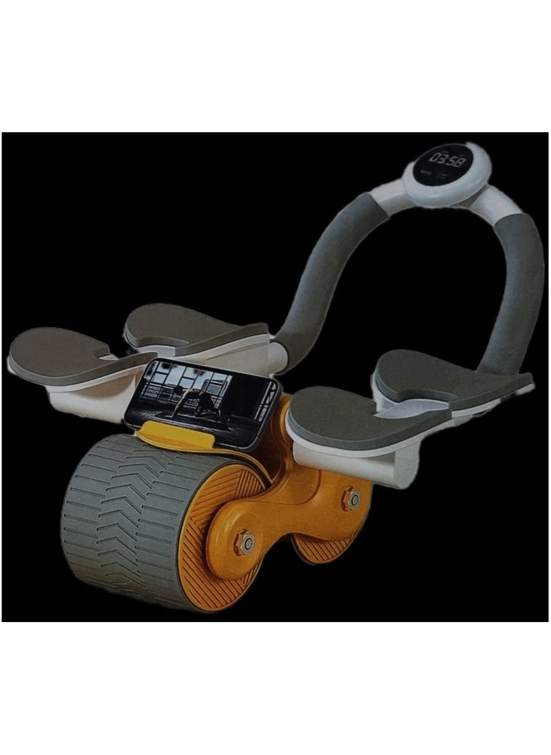 Denx Abdominal Rotating Wheel With Elbow Support, Timing Screen And Mobile Holder/Abdominal Rotating Roller - Image 2
