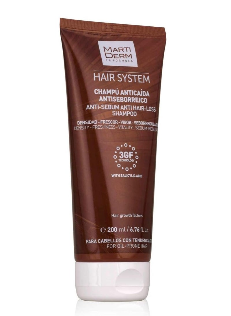 MartiDerm Hair System Anti-Aging Anti-Hair Loss Shampoo, 200 milliliters - Image 2