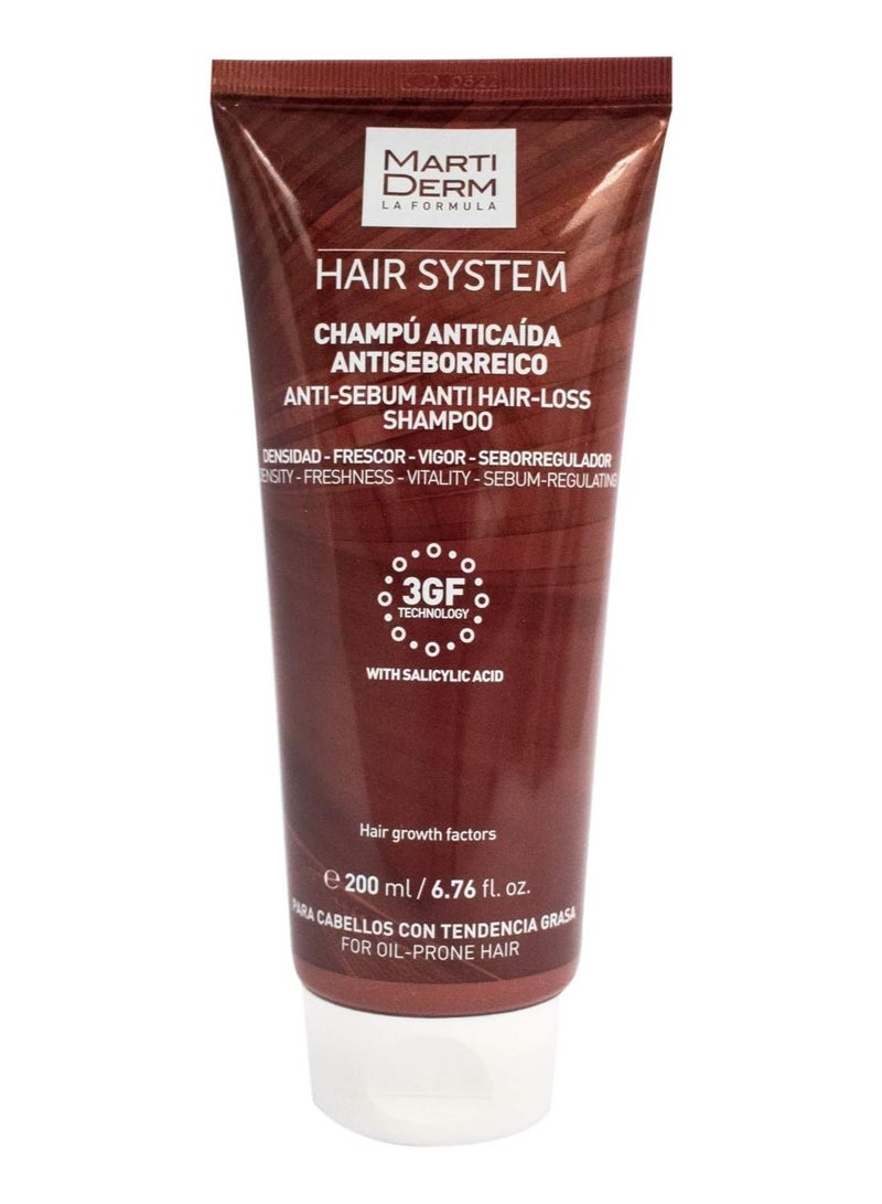 MartiDerm Hair System Anti-Aging Anti-Hair Loss Shampoo, 200 milliliters - Image 1