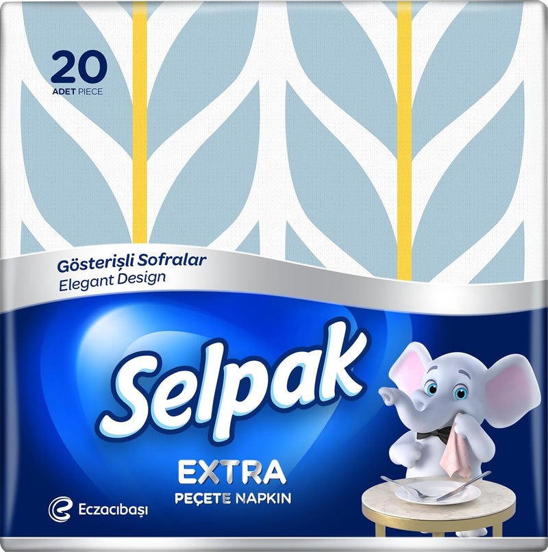 Selpak Extra Printed Napkins 3ply 20s Combo Pack of 4 Assorted Prints - Image 2