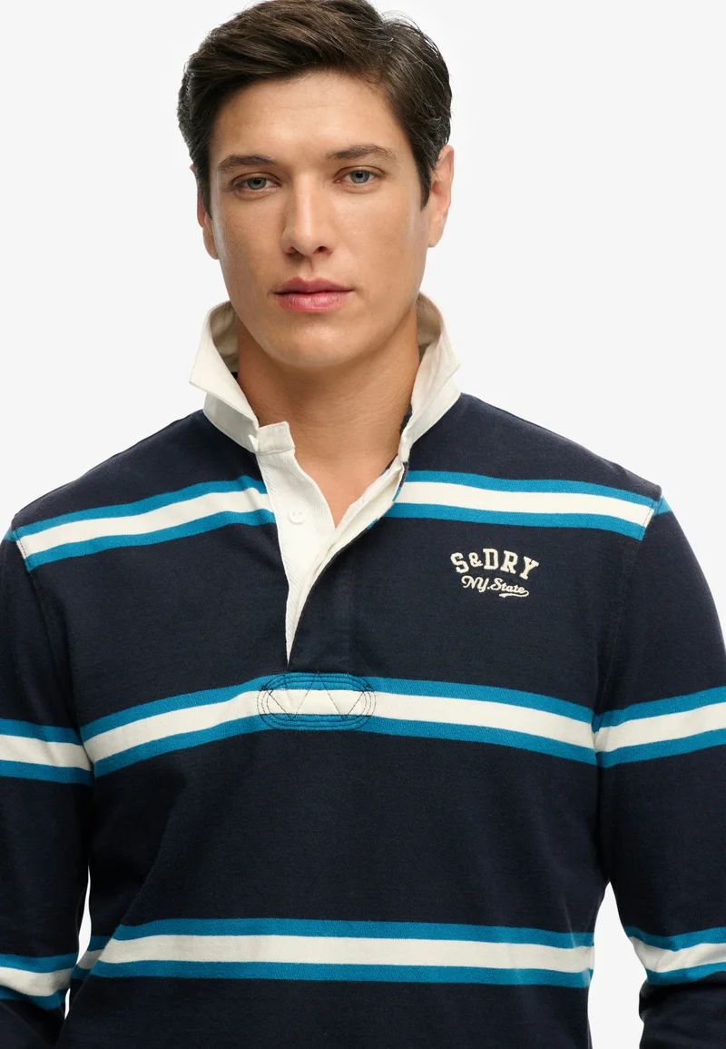 Superdry  Vintage Athletic Stripe Rugby Top for Men | Best Price UAE