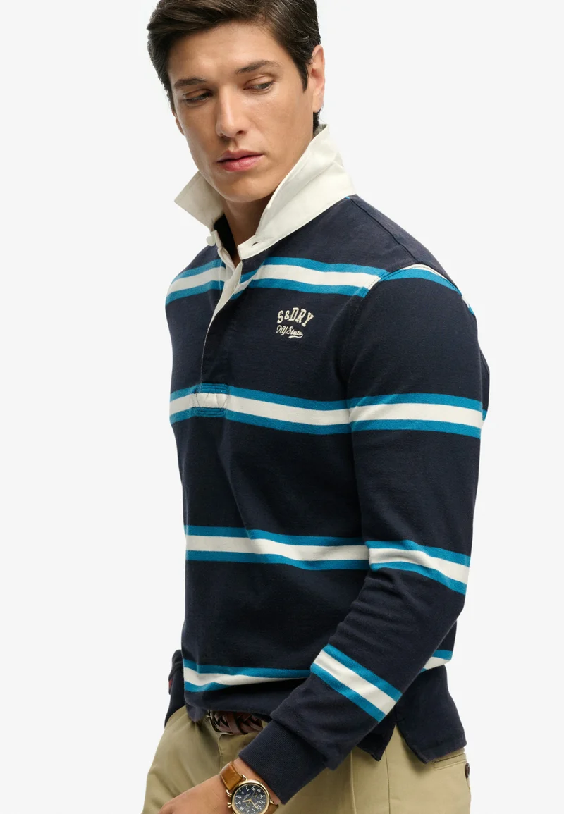 Superdry  Vintage Athletic Stripe Rugby Top for Men | Best Price UAE