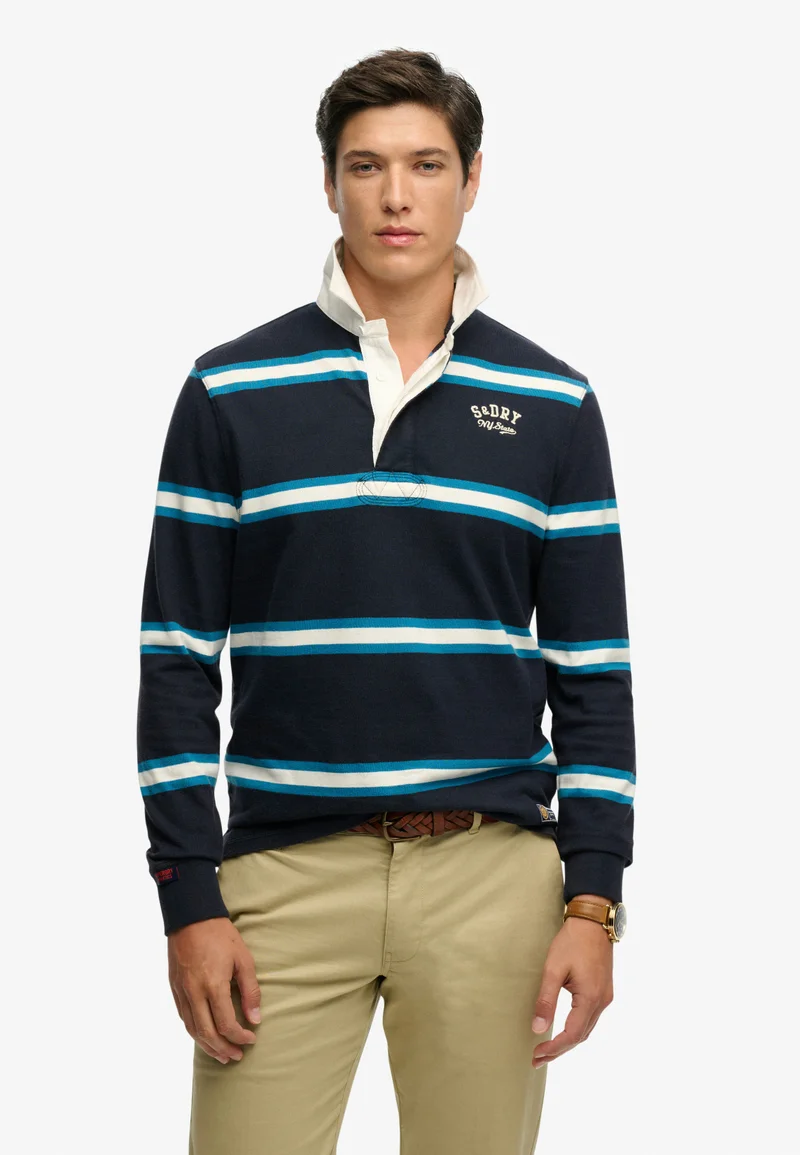 Superdry Vintage Athletic Stripe Rugby Top
