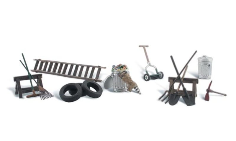 Generic Woodland Scenics HO Garage Treasures  - Image 1