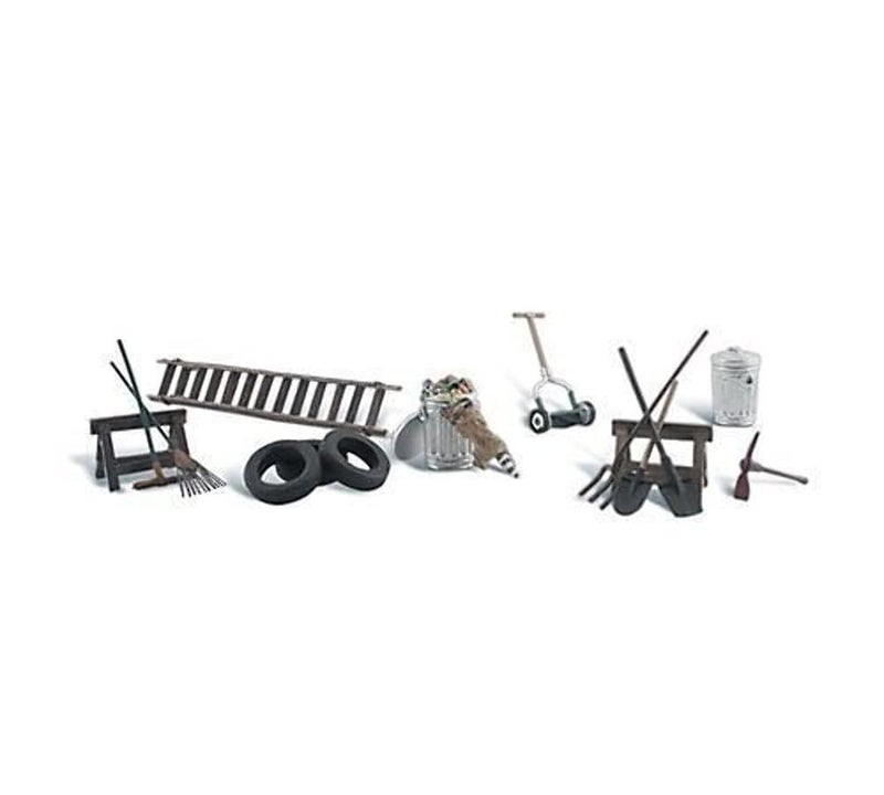 Generic Woodland Scenics HO Garage Treasures  - Image 2