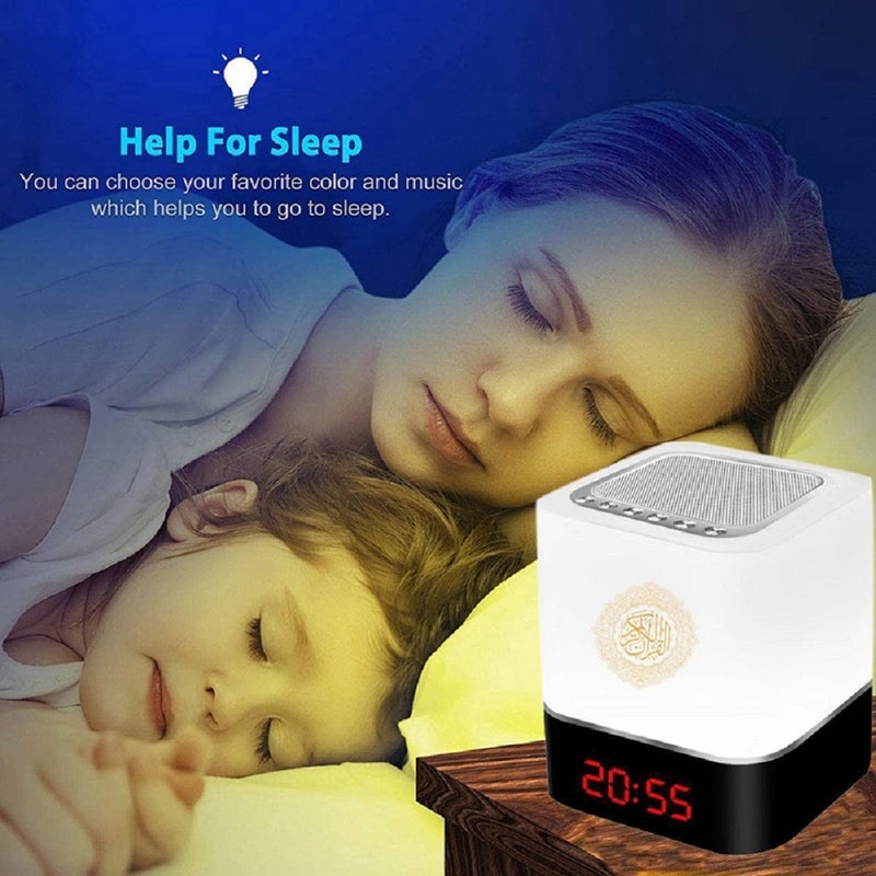 ACHAS Quran Portable Bluetooth Touch Lamp Speaker Multicolour - Image 2