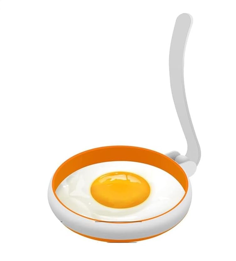 SEVIA Sevia Silicone Non Stick Egg Rings Set, Food Grade Egg Cooking Rings, Fried Egg Ring Mold Perfect Fried Egg Mold & Pancake Rings for Breakfast Sandwich Burger (1Set) - Image 1