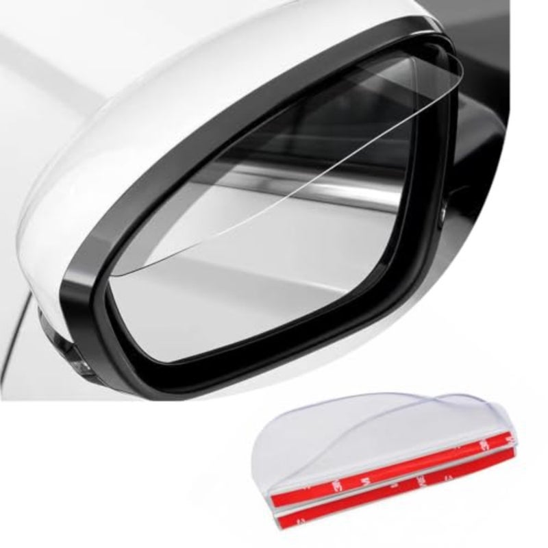Car Mirror Rain Visor, Side Mirror Rain Guard, 2 Pack Flexible ABS Universal Rain Eyebrow for Car Truck SUV Rear View Mirror Waterproof Sun Protection - Image 1