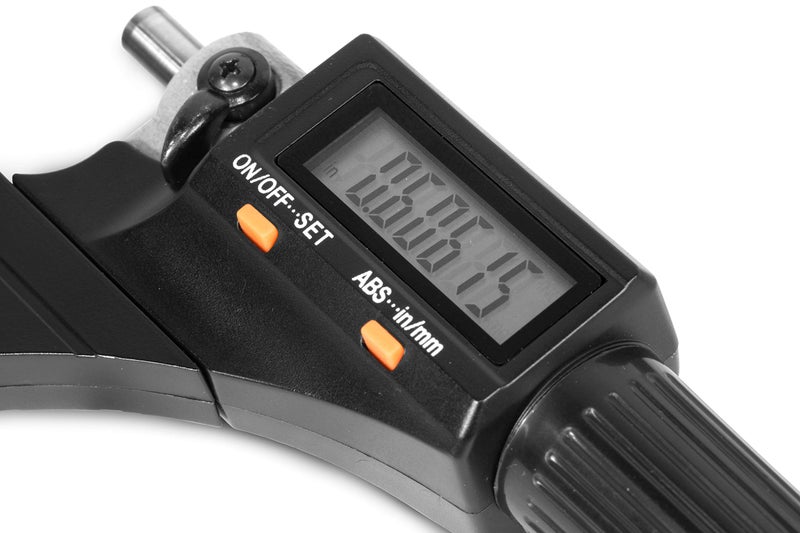 WEN 10725 Standard and Metric Digital Micrometer with 0 to 1-Inch Range, .00005-Inch Accuracy, LCD Readout and Storage Case - Image 3