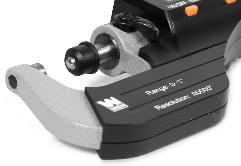 WEN 10725 Standard and Metric Digital Micrometer with 0 to 1-Inch Range, .00005-Inch Accuracy, LCD Readout and Storage Case - Image 4