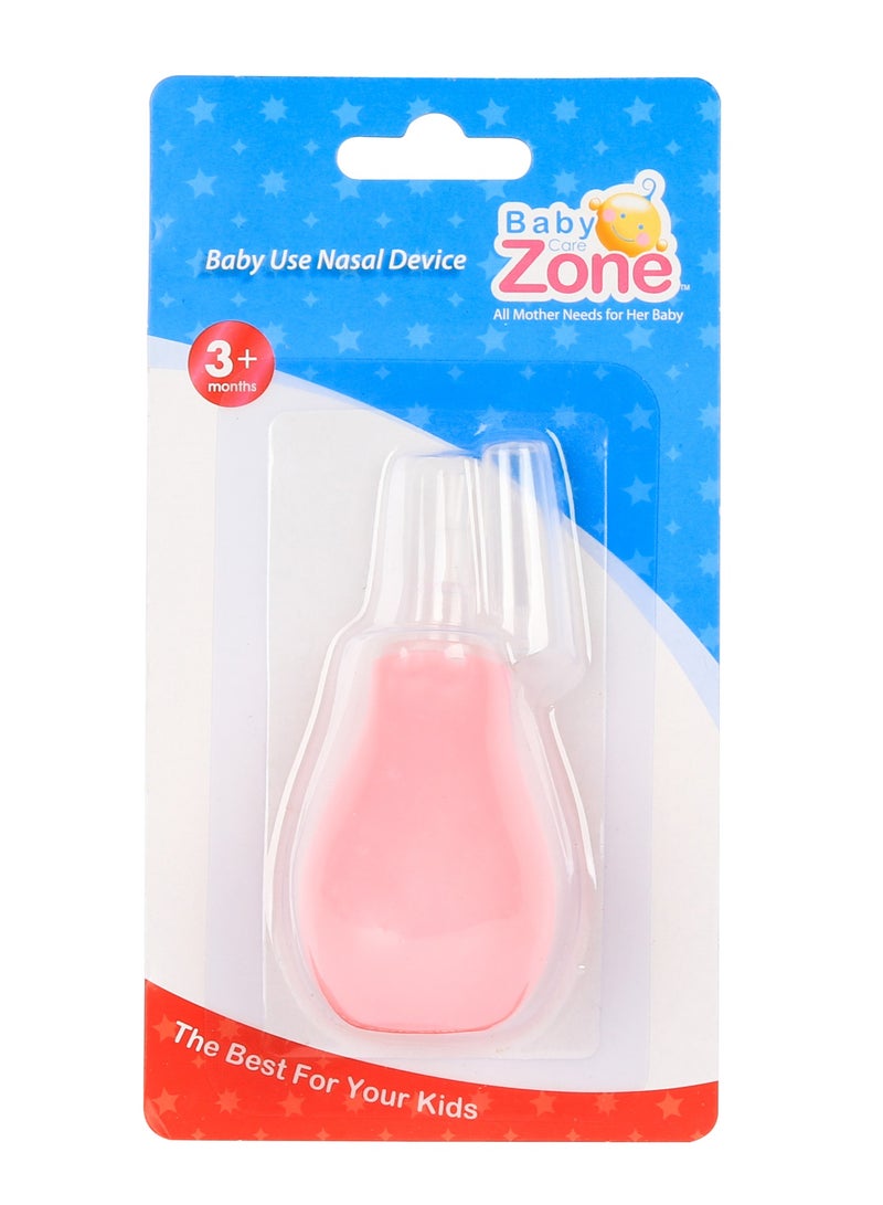 BABY ZONE Baby Zone Infant Nasal Aspirator with Cover – Easy to Use and Gentle on Baby’s Nose - Pink  - Image 2