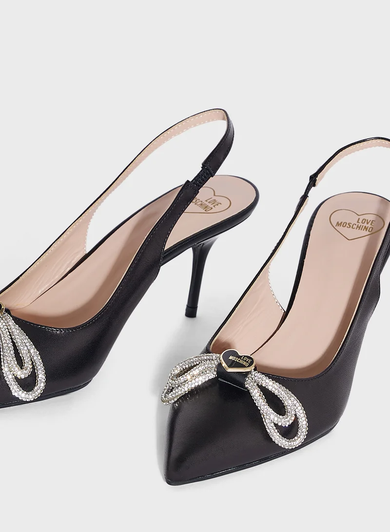 لوف موسكينو Pointed Toe High Heel Pumps
