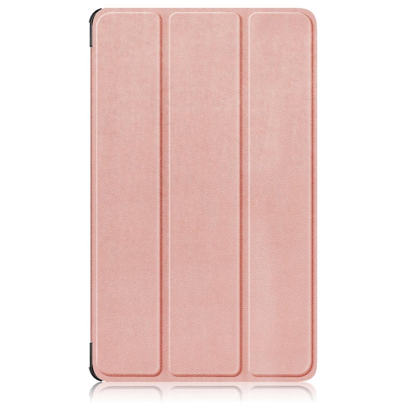 For Lenovo Tab One 8.7 / K9 2025 Custer Texture 3-Fold Holder Leather Smart Tablet Case(Rose Gold) - Image 2