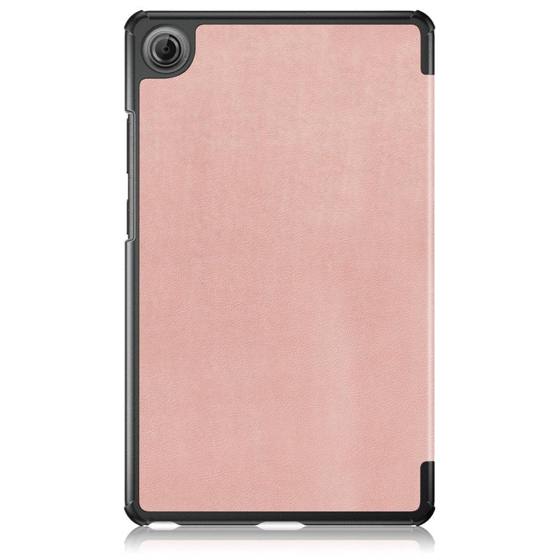 For Lenovo Tab One 8.7 / K9 2025 Custer Texture 3-Fold Holder Leather Smart Tablet Case(Rose Gold) - Image 3