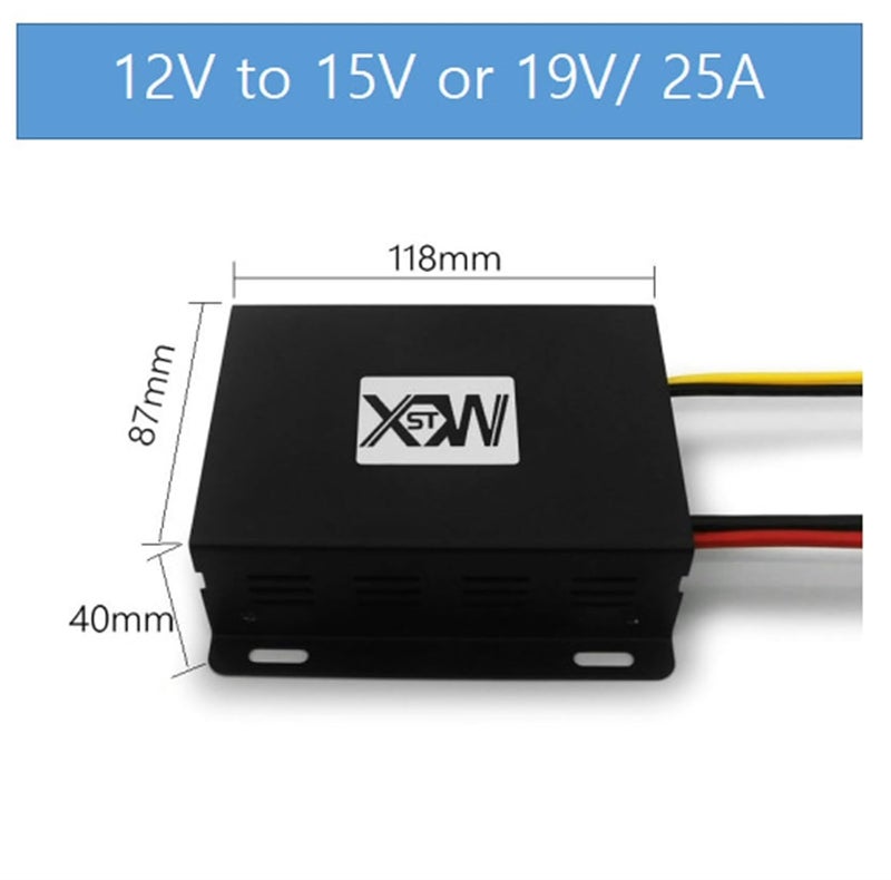 25A 12V إلى 15V 19V محول DC DC لتعزيز الجهد مصدر طاقة منظم الجهد - Image 3