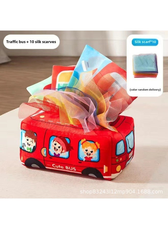 Children's Paper Toy 0-1 Year Old Puzzle Early Education Tear Tissue Box Baby Finger Exercise Toy-Specifications:Unbreakable Paper Box  - Image 1