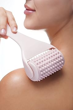 Brushworks بروشوركس رولر تدليك الجسم الوردي مقاس واحد - Image 4