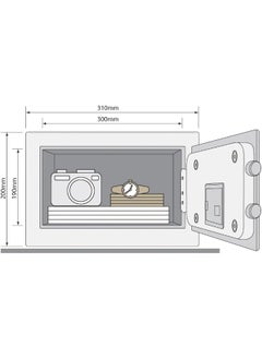 Yale Safe 16.3Ltrs 250X350mm Black Value Home #Ysv/250/Db1 Yale  - Image 2