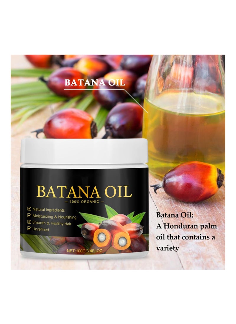 Generic - Batana Oil Hair Serum, Natural Batana Oil for Hair Growth, Hair Mask for Damaged Hair, Prevent Hair Loss and Split Ends, Promotes Hair Growth and Nourishment for Men & Women, 100g - Image 1