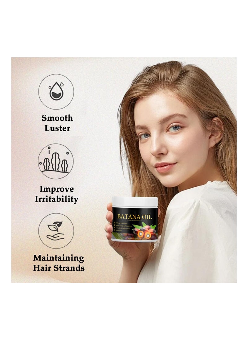 Generic - Batana Oil Hair Serum, Natural Batana Oil for Hair Growth, Hair Mask for Damaged Hair, Prevent Hair Loss and Split Ends, Promotes Hair Growth and Nourishment for Men & Women, 100g - Image 1