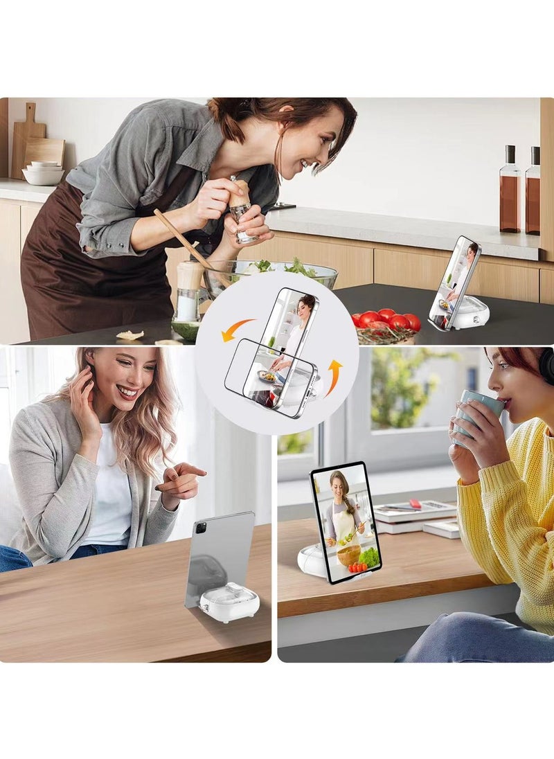 Compatible with Samsung Galaxy Buds 3 Pro/Buds 3 Case with Phone Stand,Full Drop Protection Automatic Snap Switch Design with Cleaner Kit
