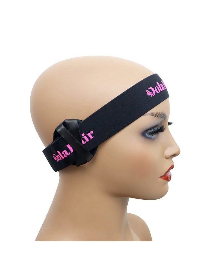 Dolahair Lace Melting Band, 4PCS Elastic Wig Bands for Wig Edges, Hot Pink  - Image 2
