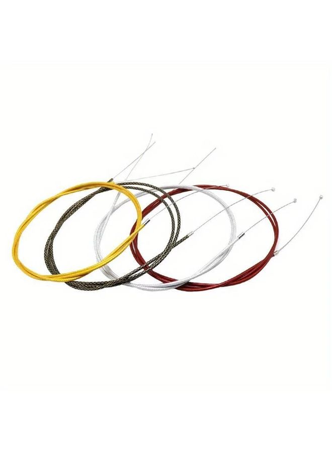 74.8 Inch Throttle Cable Golden Color Nylon Braided Pipe Screw Adjuster Guide - Image 3