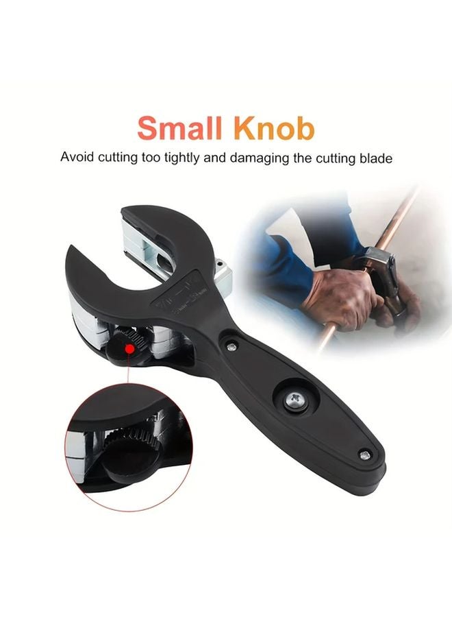 Black Ratchet Pipe Cutter 8 29mm Adjustable for Copper PVC Soft Metal - Image 5