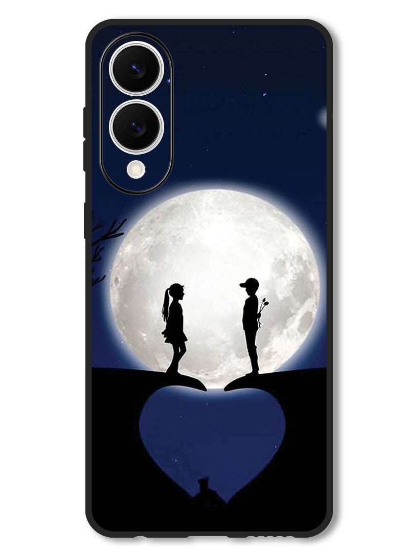 Theodor Case Compatible with Samsung Galaxy S25 Edge 6.7 Inch Protection Shockproof Bumper Cover Lovers On Hill - Image 1