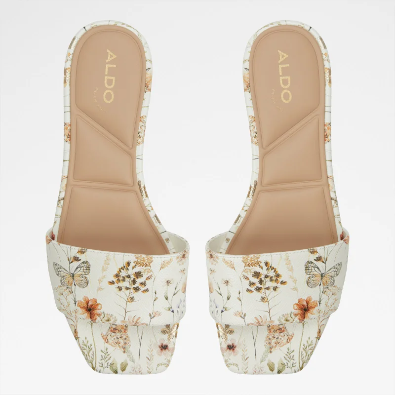 ALDO  BRILLIANT Printed Low Heel Sandals for Women | Best Price UAE