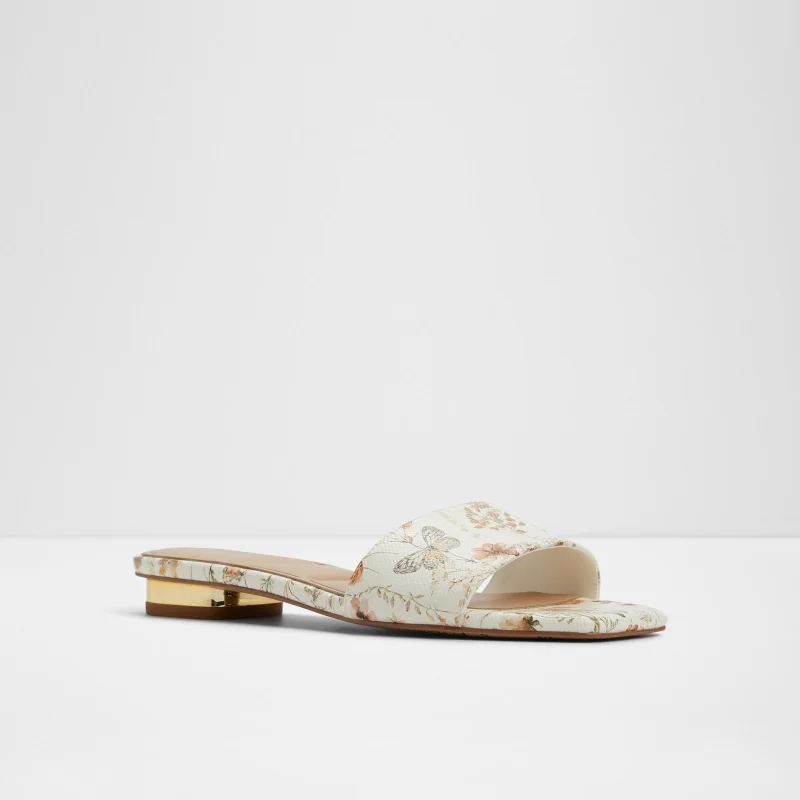 ALDO  BRILLIANT Printed Low Heel Sandals for Women | Best Price UAE
