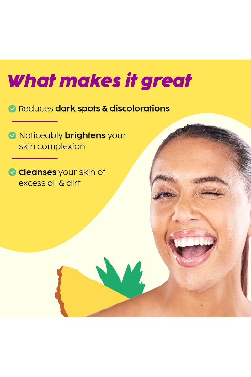 PLIX THE PLANT FIX Pineapple Face Wash with Niacinamide, Targets Pigmentation & Dark Spots for All Skin Types, 100 ml - Image 4