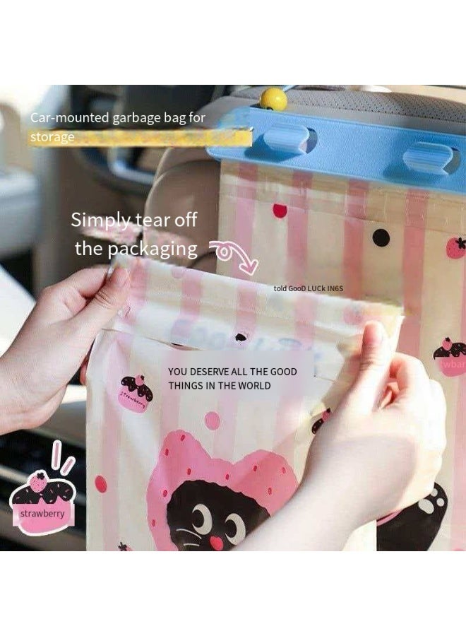 20Pcs Car Cartoon Garbage Bags, Seat Back Hanging Car Trash Bags, Thick Leak-Proof Disposable Car Cleaning Bags - Image 5