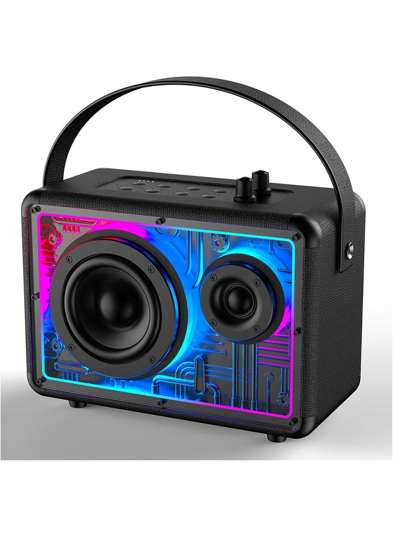 Karaoke Machine with 2 UHF Wireless Microphones, Fully Equipped Bluetooth Port, Ideal for Adults and Kids  - Image 2